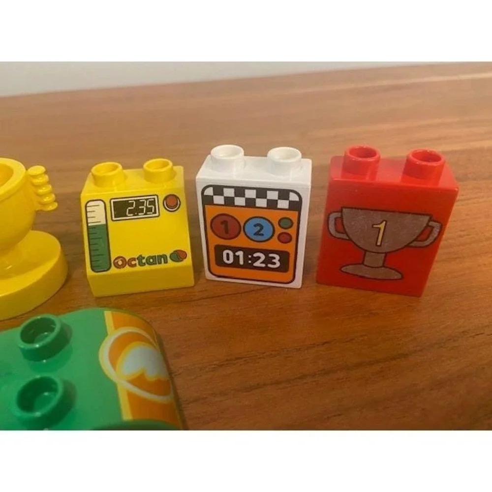 LEGO Duplo Specialty Pieces Lot of 50 Zoo Tiger Piston Cup Octan Racing Trophy